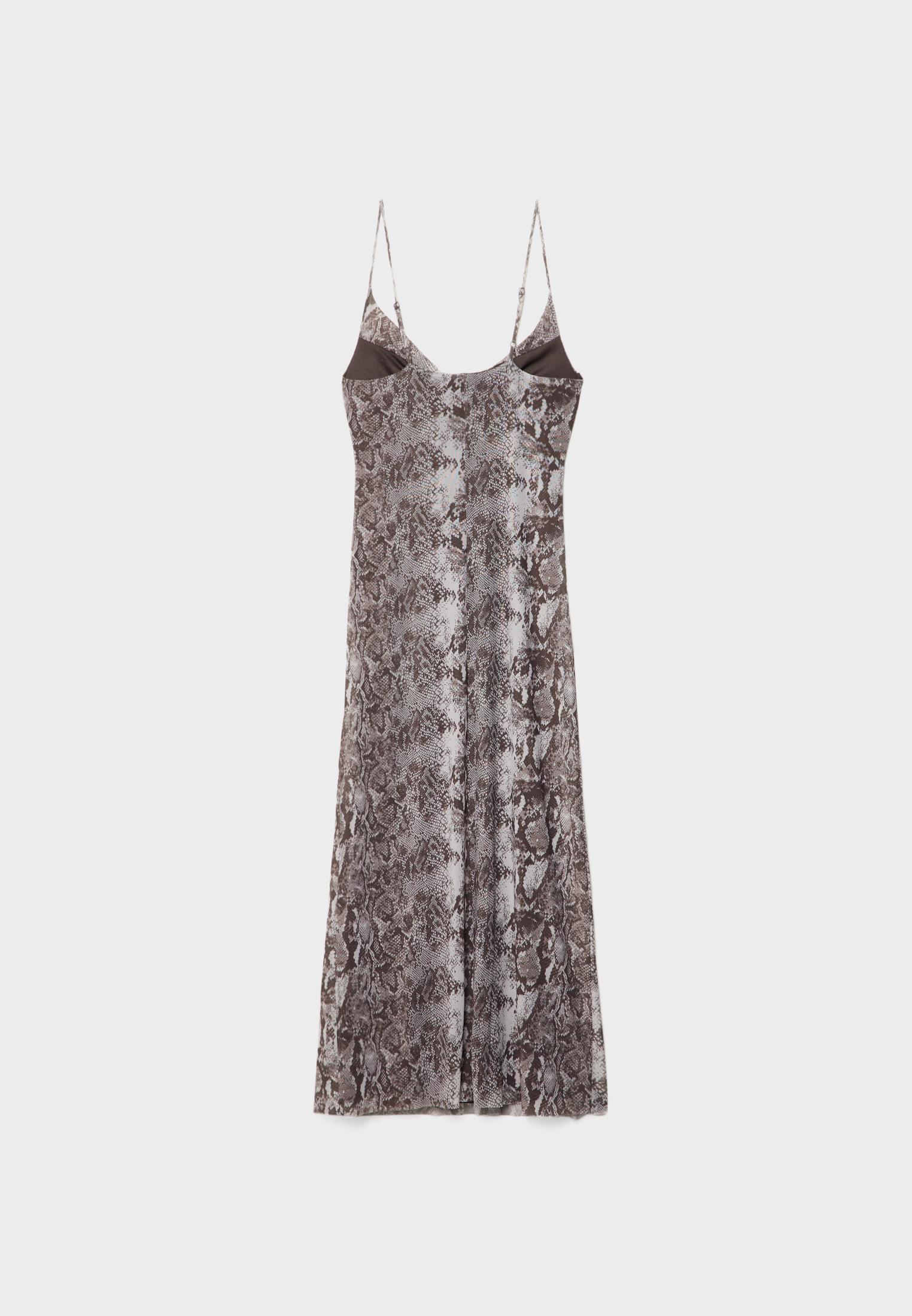 Stradivarius snake print dress hotsell