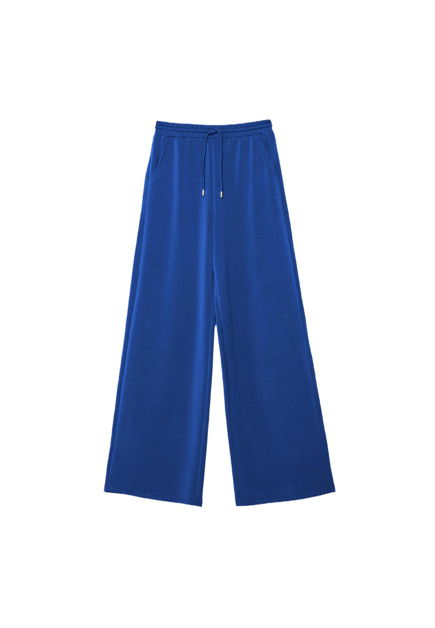 Yumuşak dokulu palazzo jogger pantolon - Görsel 10