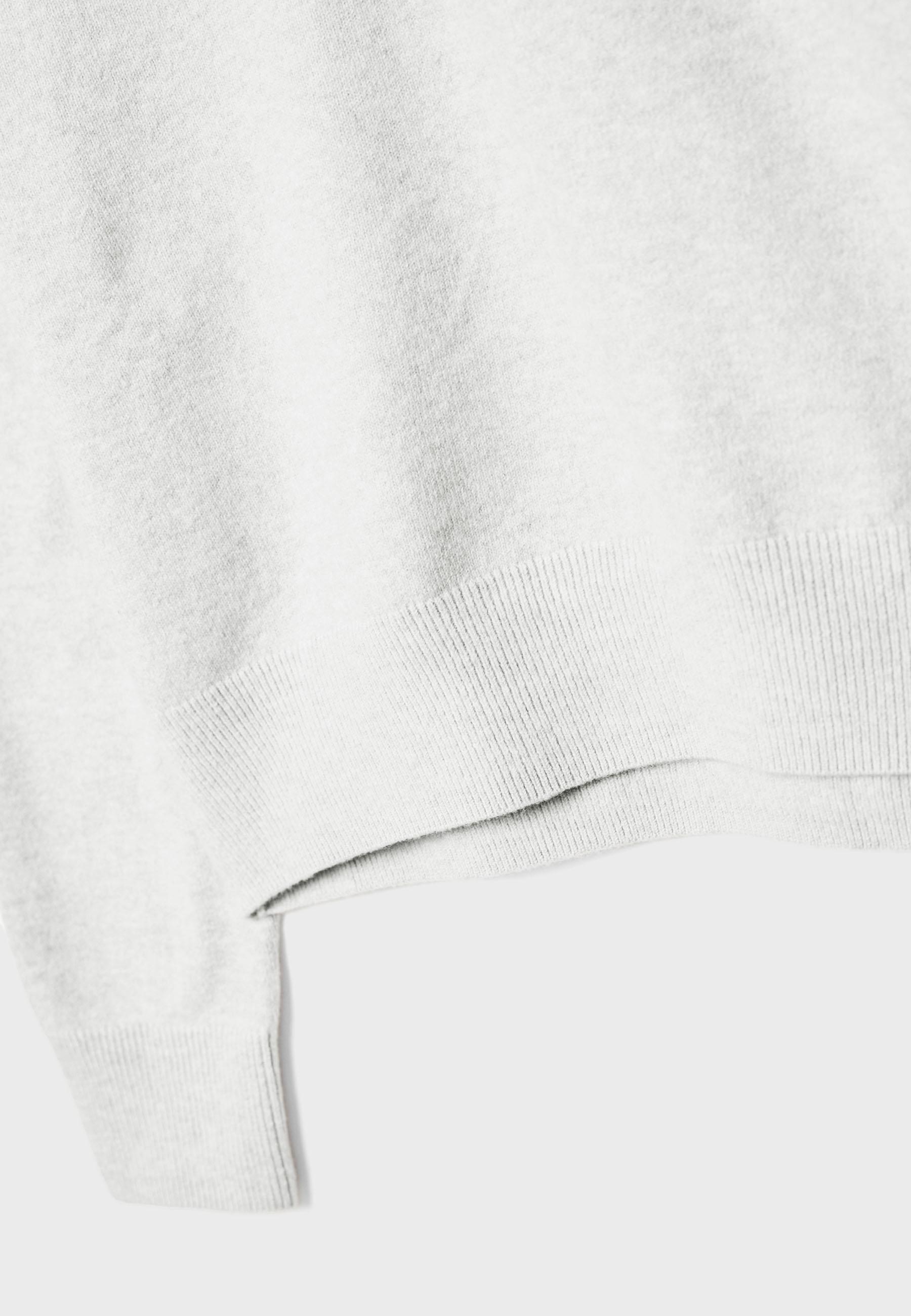 Soft-Touch Basic Knitted Jumper — Pearl grey