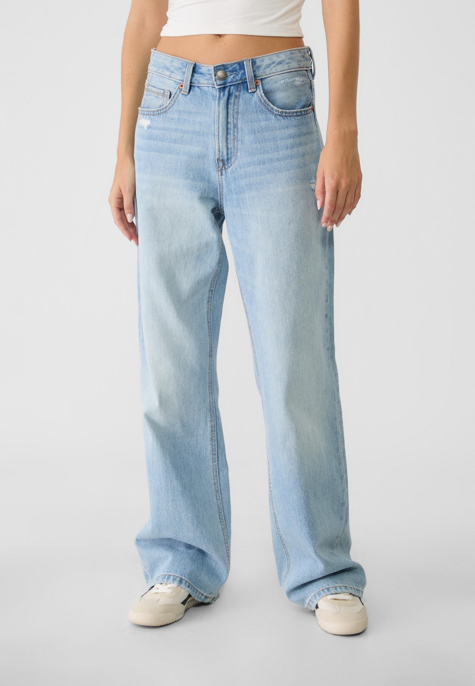 D92 straight fit geniş paça jean - Görsel 7