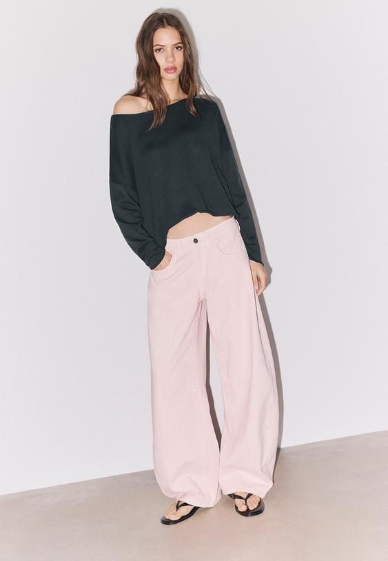 Къс Пуловер С Лодка Деколте