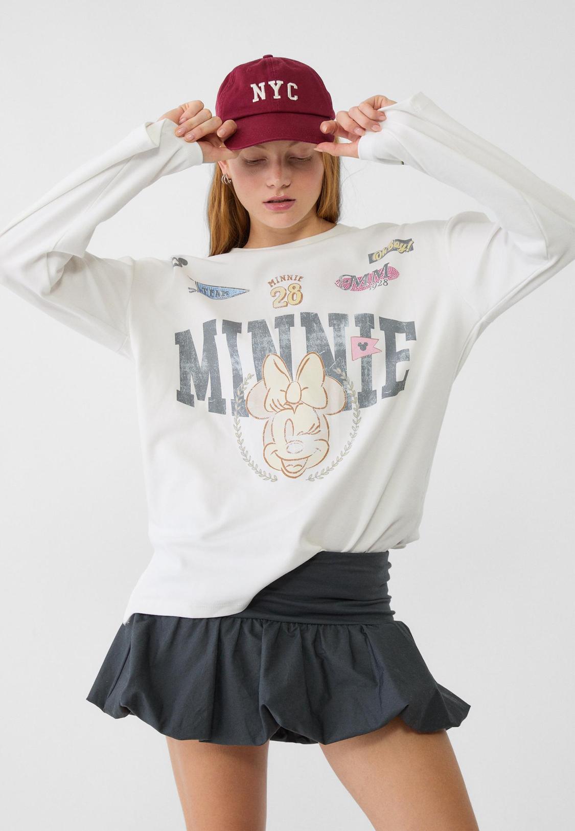 Moda Camiseta Mickey Mouse Mujer Stradivarius Cazadora Minnie