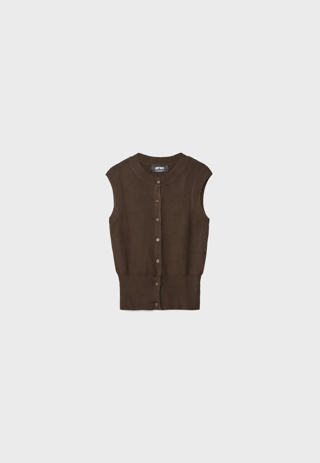Gilet en maille boutonnée