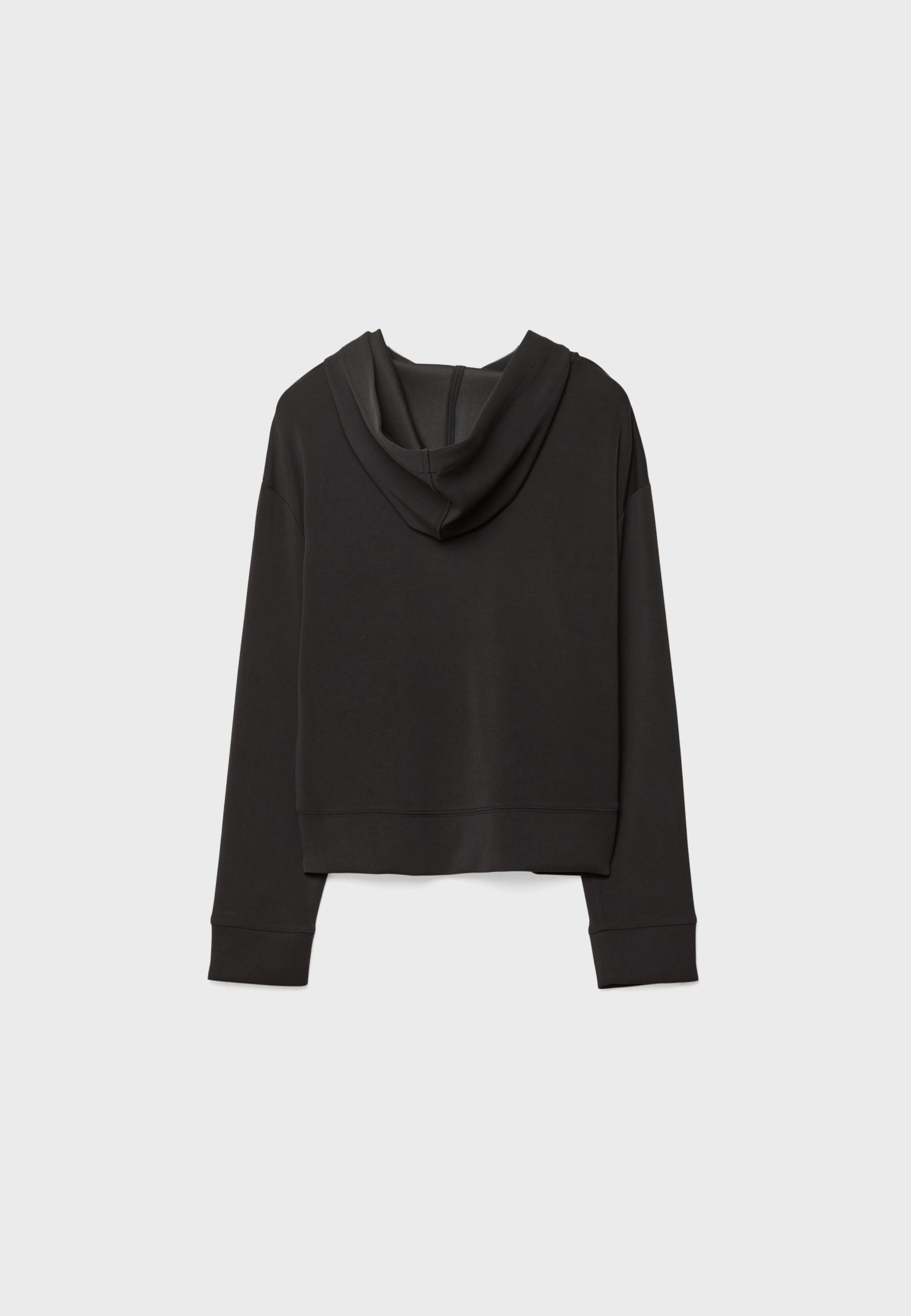 Soft-touch hoodie with buttons - Women's fashion
