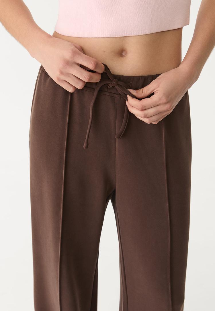 pantalon wide leg nervio tacto suave