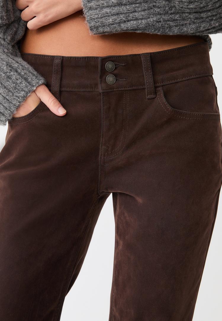 pantalon flare en velours