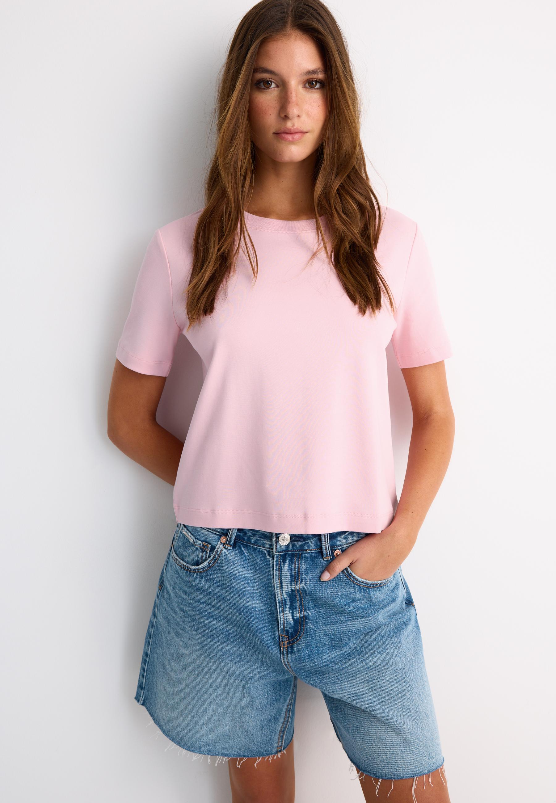 Basic regular fit kalın tişört