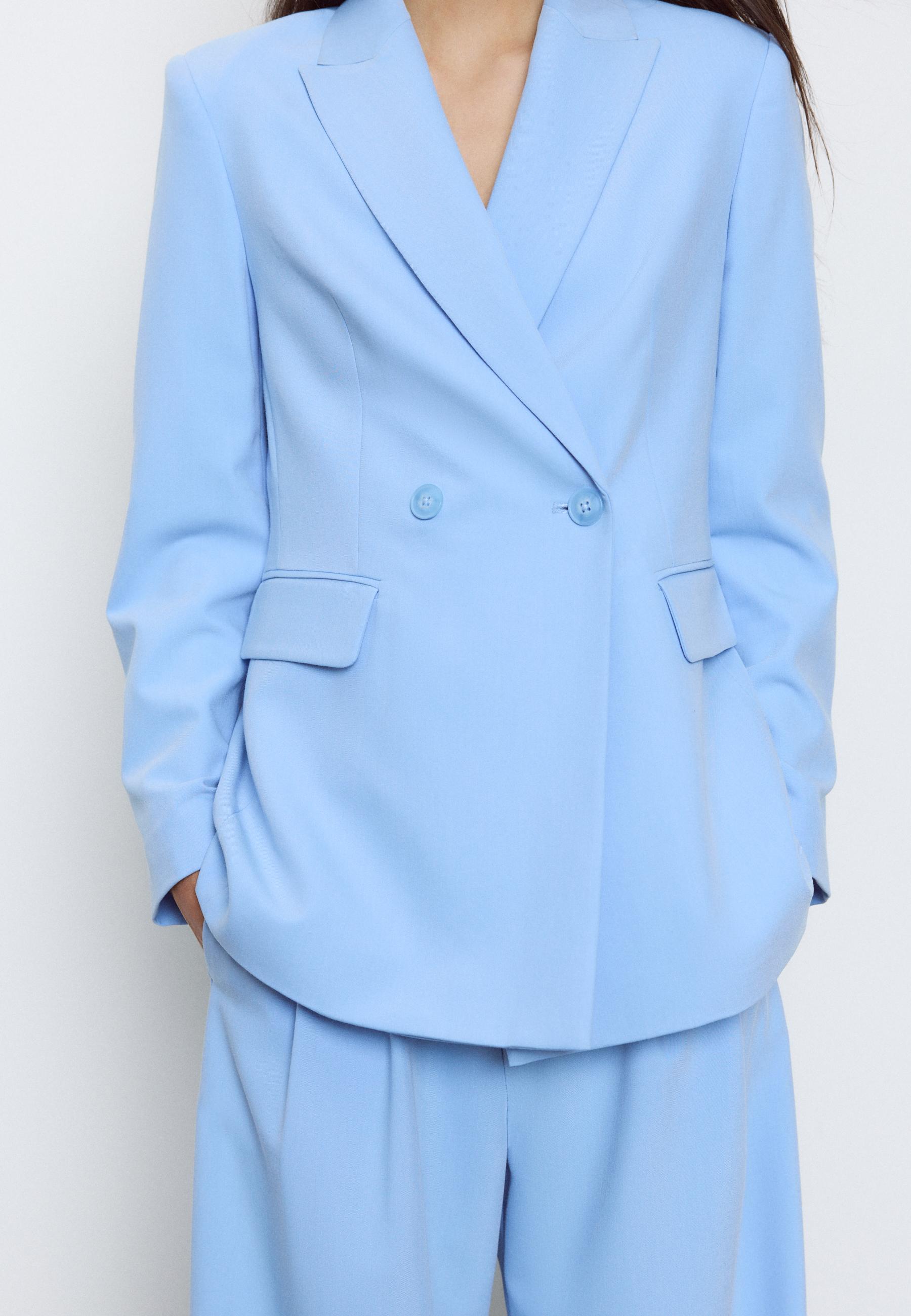 Fitted blazer — Royal blue