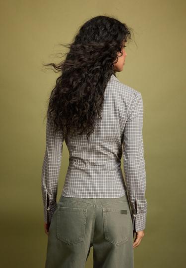 Basic fitted shirt — Brown 5