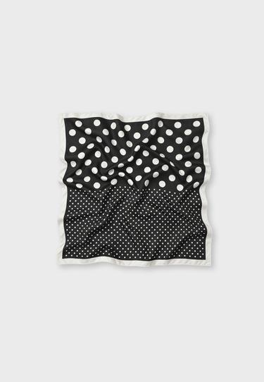 Polka dot scarf — Black 1