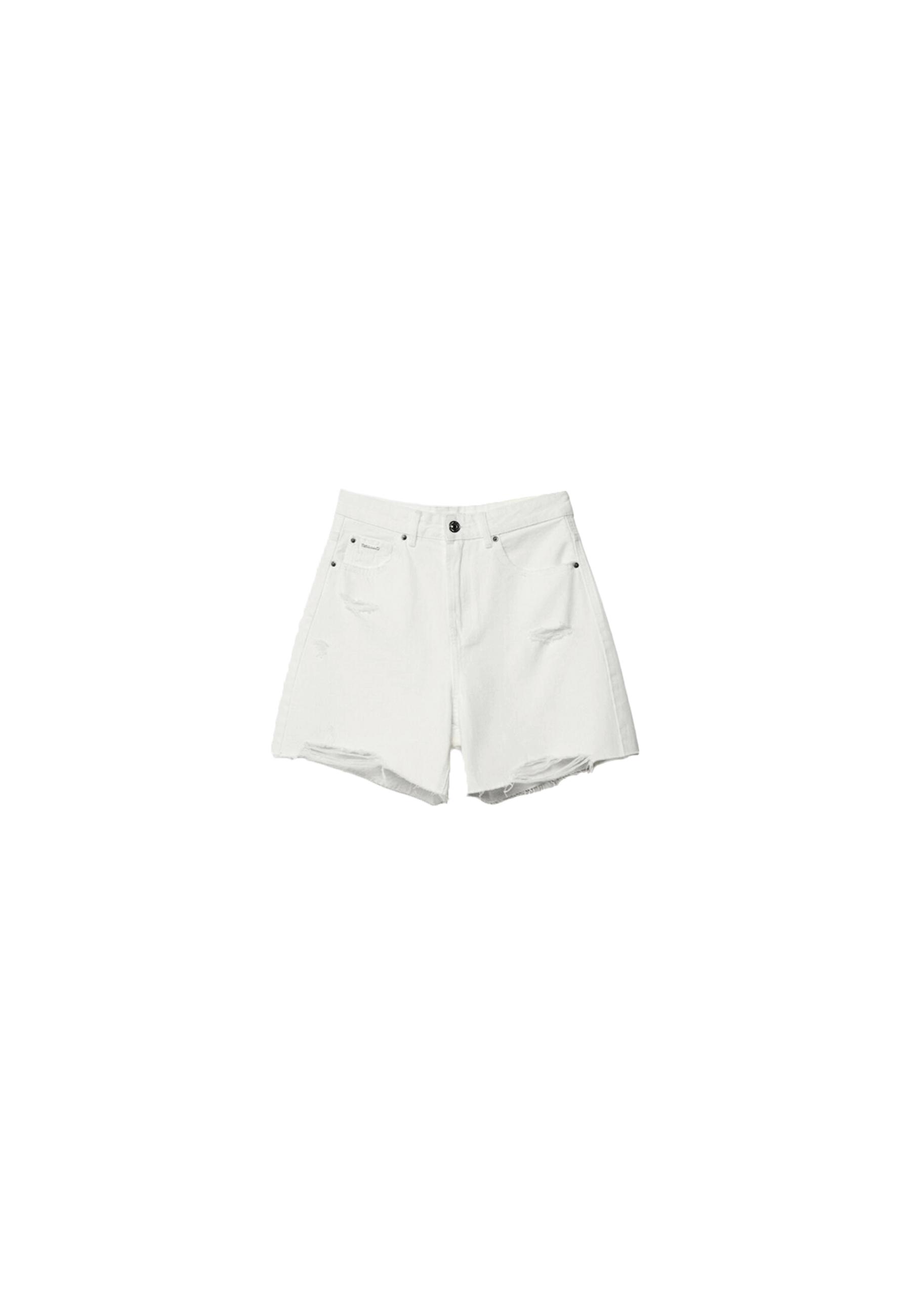 D93 Longline shorts — White