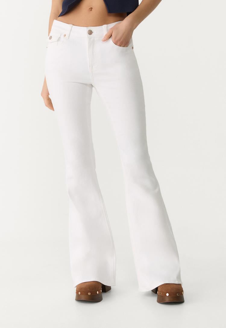 d04 jeans flare low waist