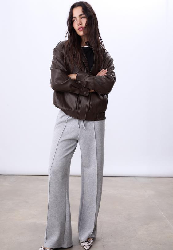 cazadora oversize efecto piel