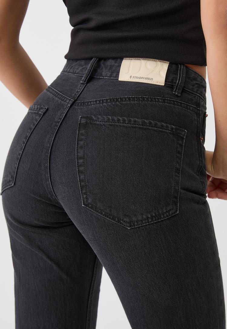 d98 jeans straight efecto vintage