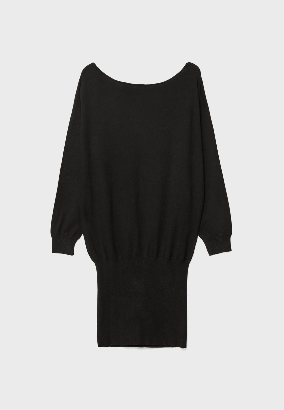 Short knit boat neck dress - Women's fashion | Stradivarius United States Short knit boat neck dress - Women's fashion | Stradivarius United States