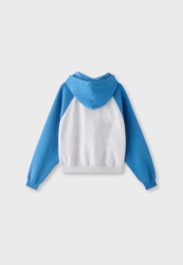 Raglan sleeve hooded sweatshirt — Brown 8