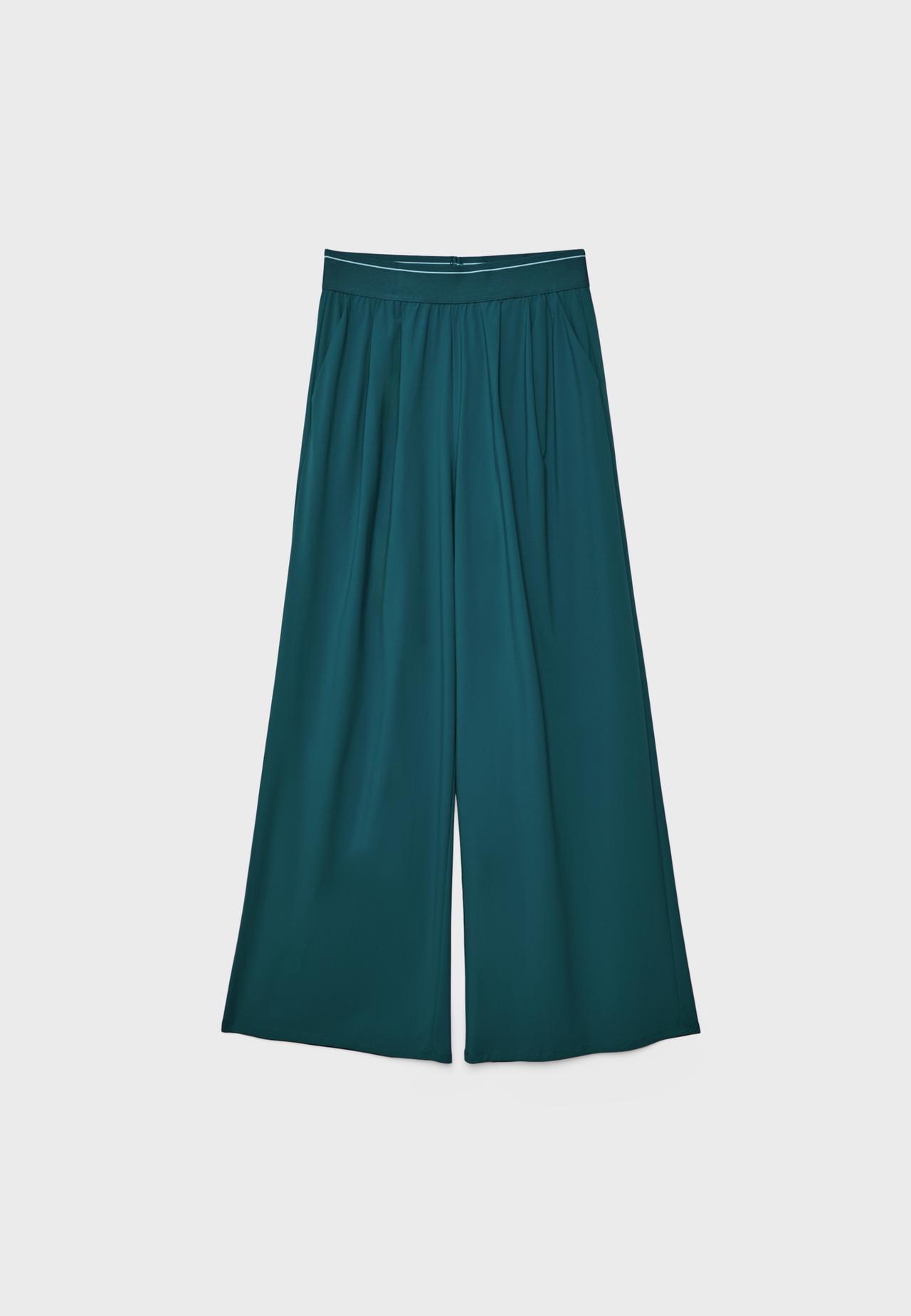 Light tech joggers with elasticated waistband — Green
