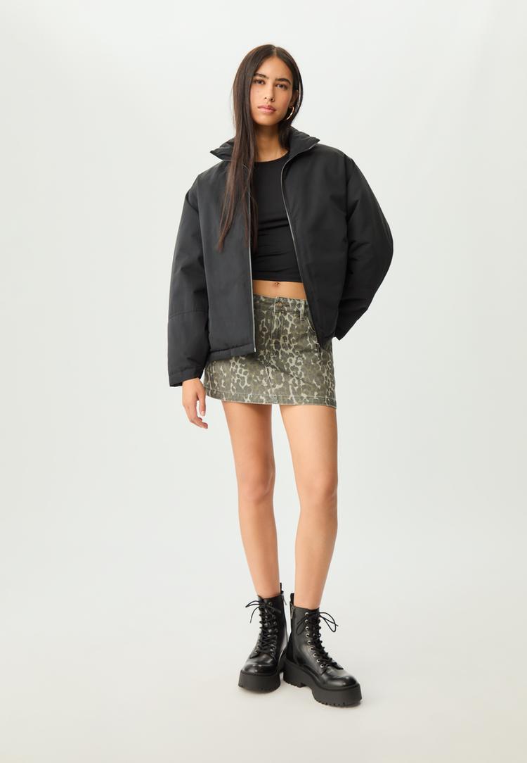 high neck puffer jacket