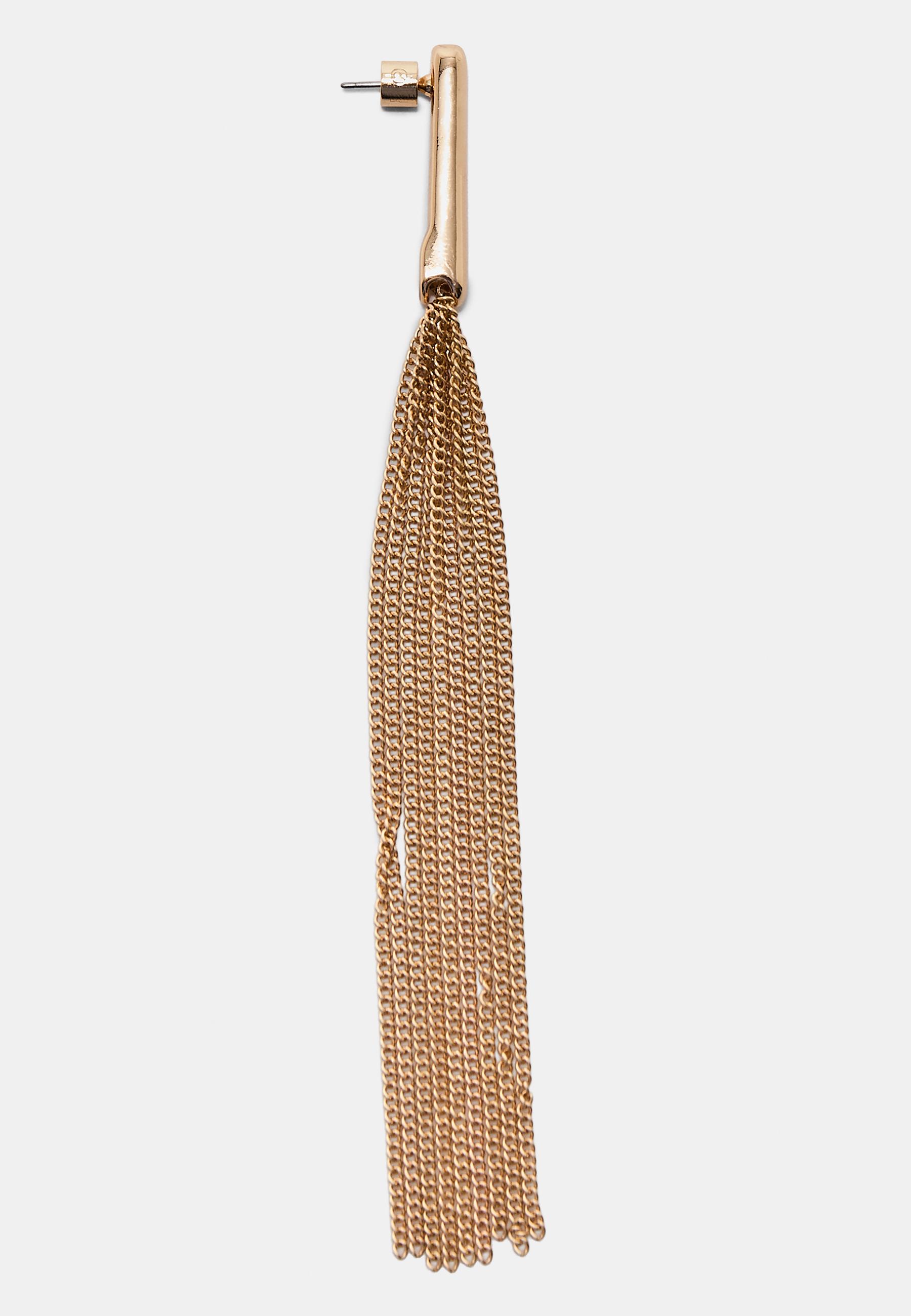Long chain earring — Gold