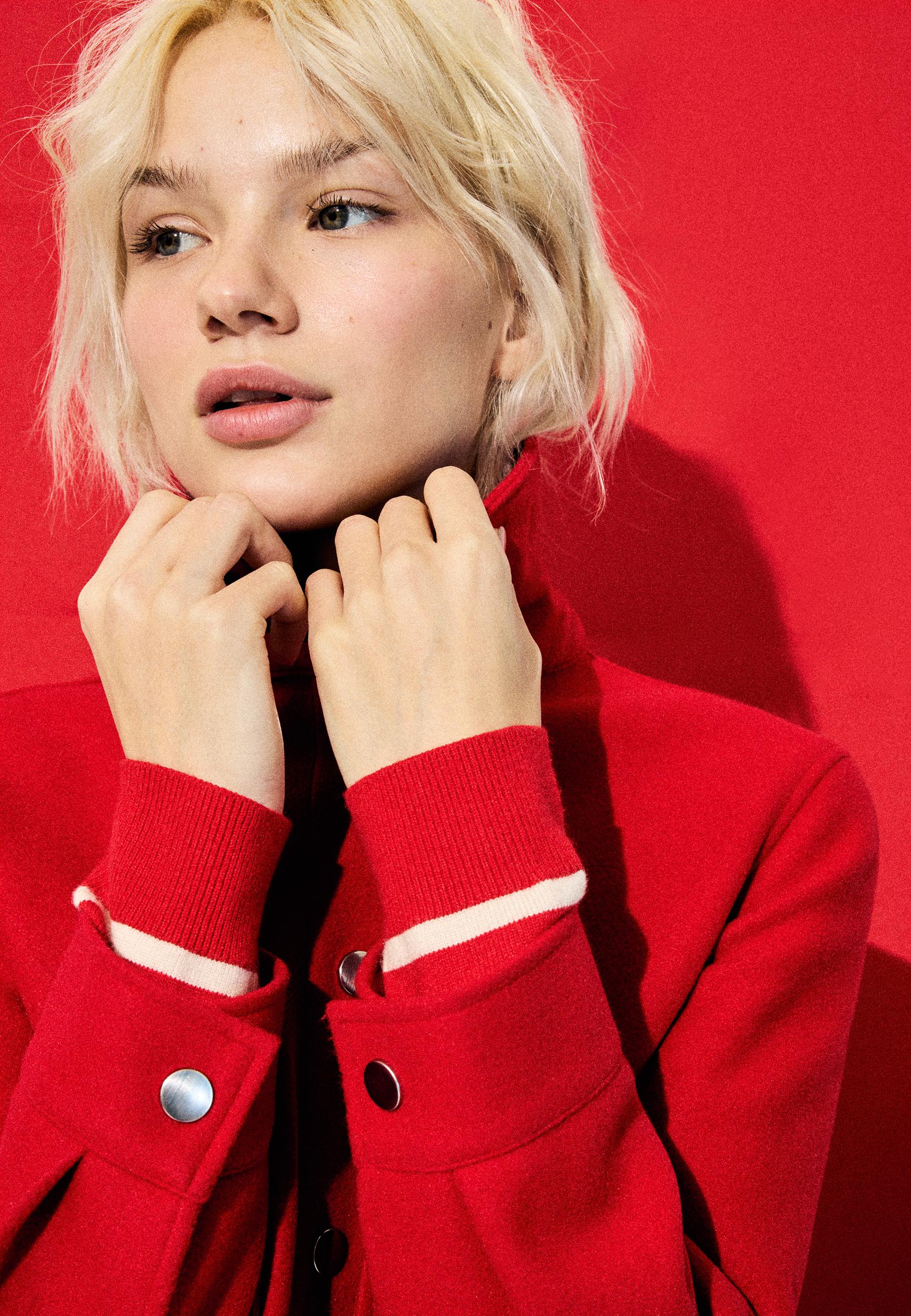 Soft short jacket — Red