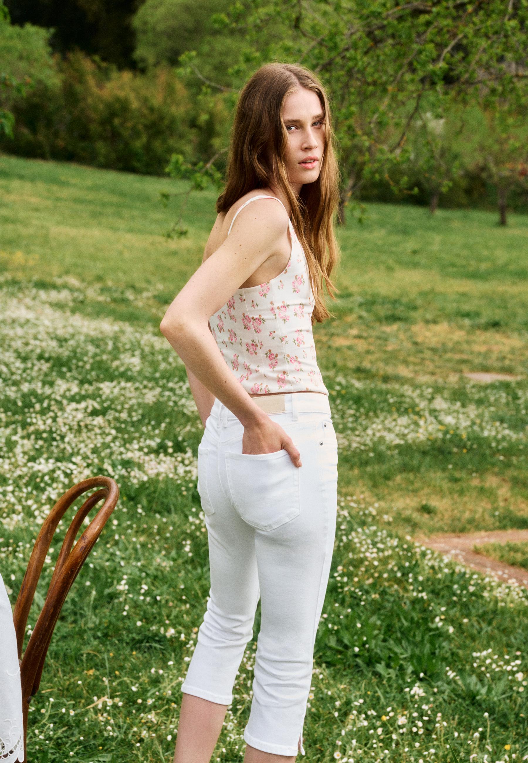 Capri jeans — White