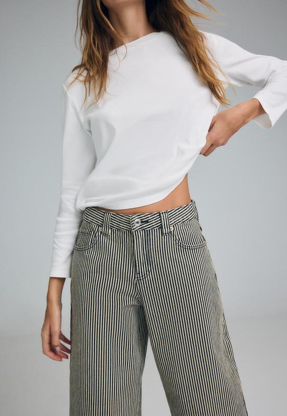 d80 cizgili barrel jean
