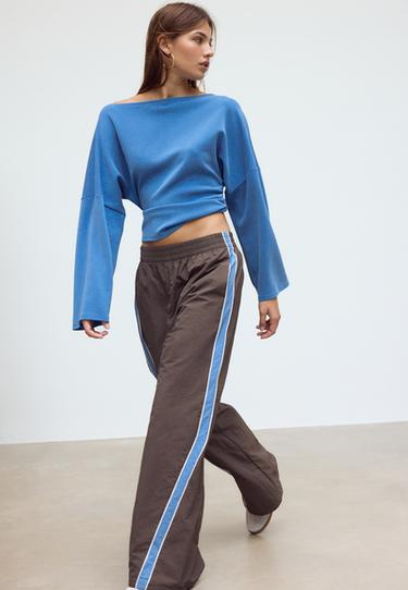 Technical fleece trousers — Brown 5