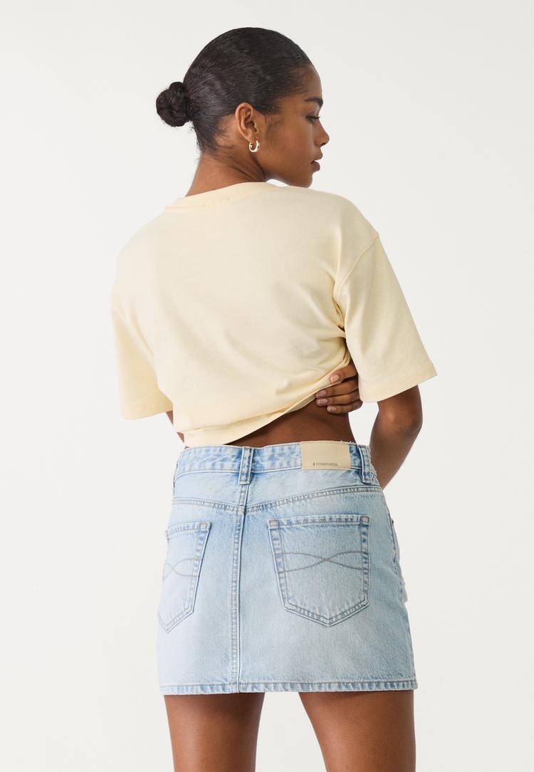 d60 falda mini denim