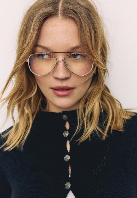 Stradivarius Stand Collar Knit Cardigan Dark Blue Xl