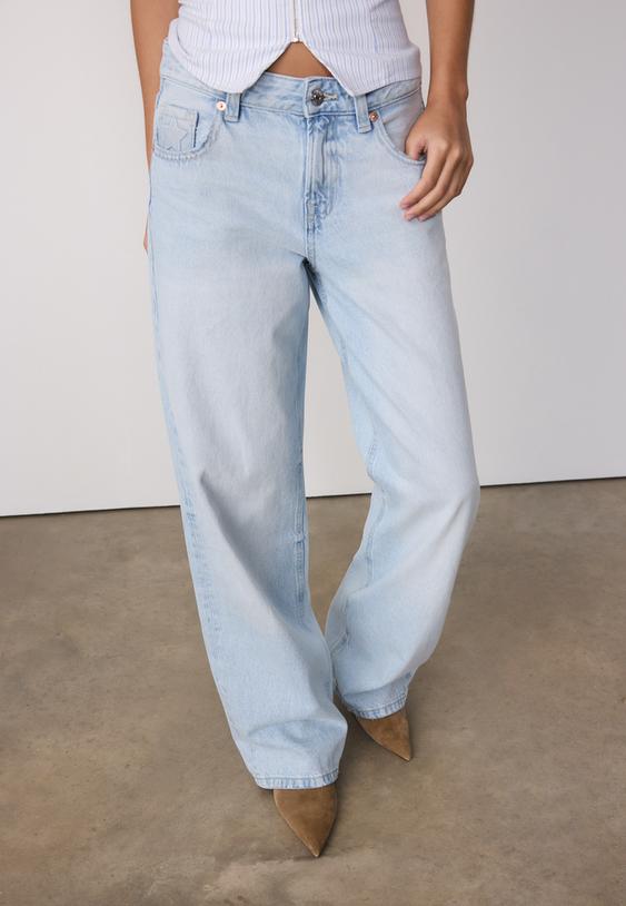 jeans low waist wide leg estrella