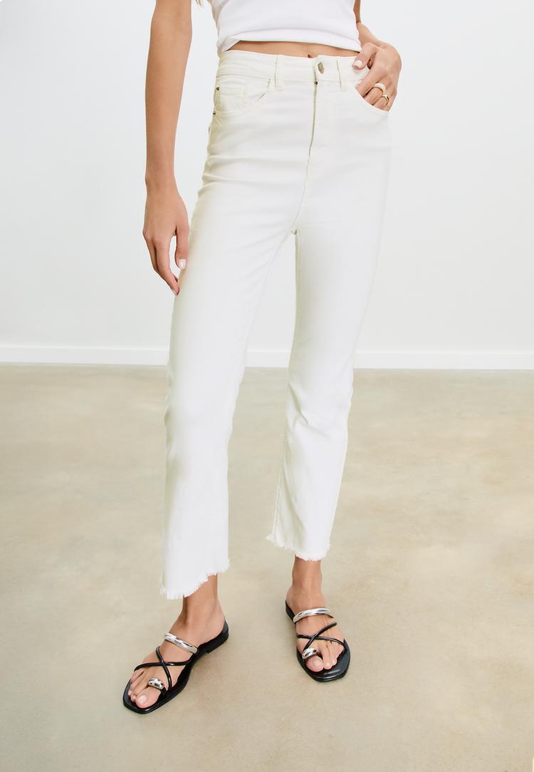 d78 jeans cropped flare