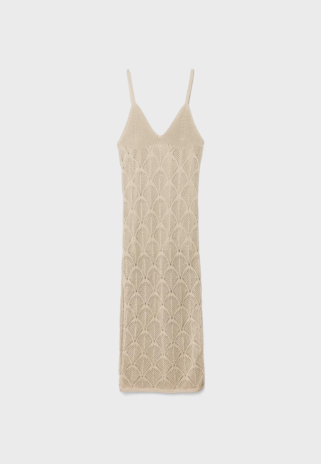 Robe en crochet à bretelles