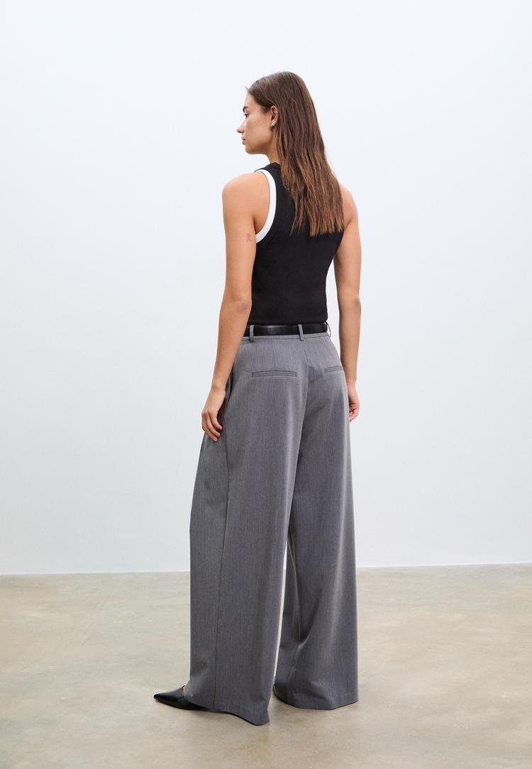 pantalon maxi pinza cinturon
