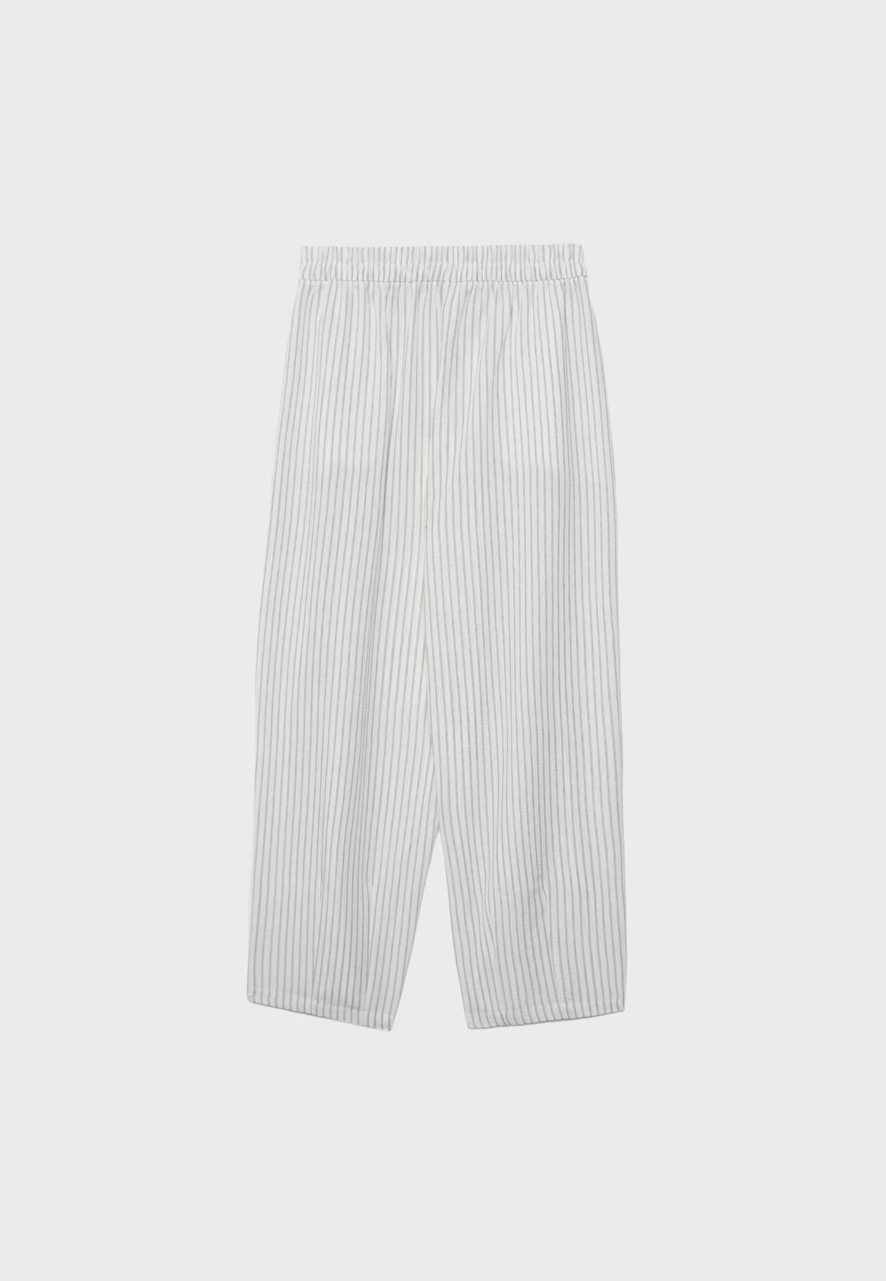 Flowing barrel trousers — Stone