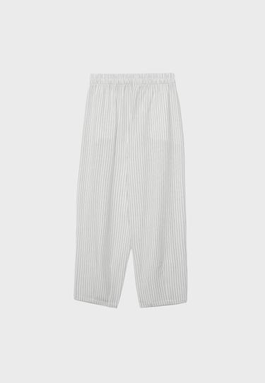 Flowing barrel trousers — Stone 8