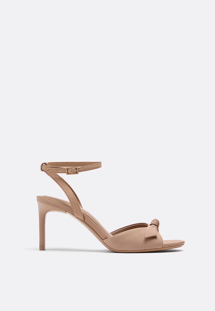 sandalias tacon lazo