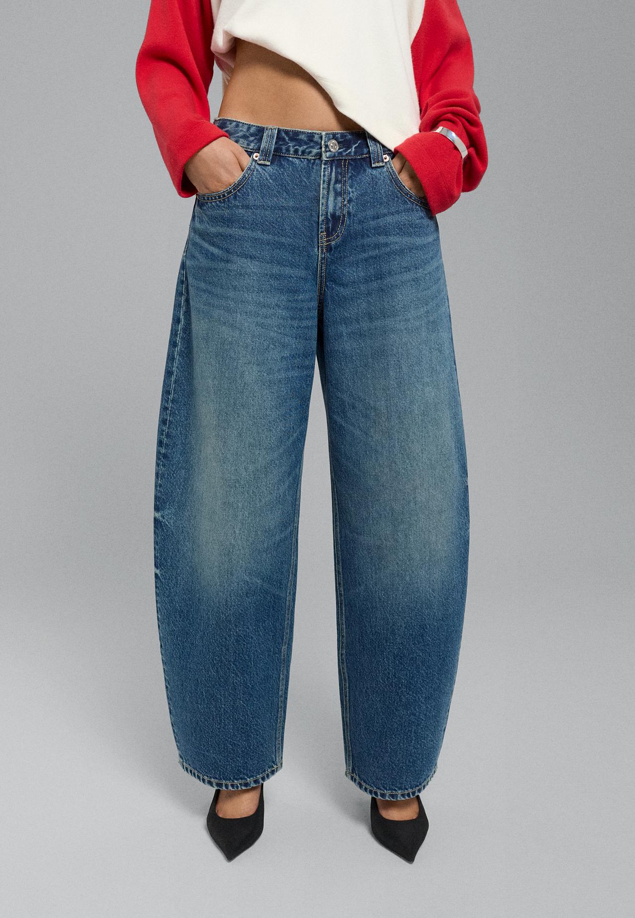 D80 Barrel fit jeans — MEDIUM DENIM WASH