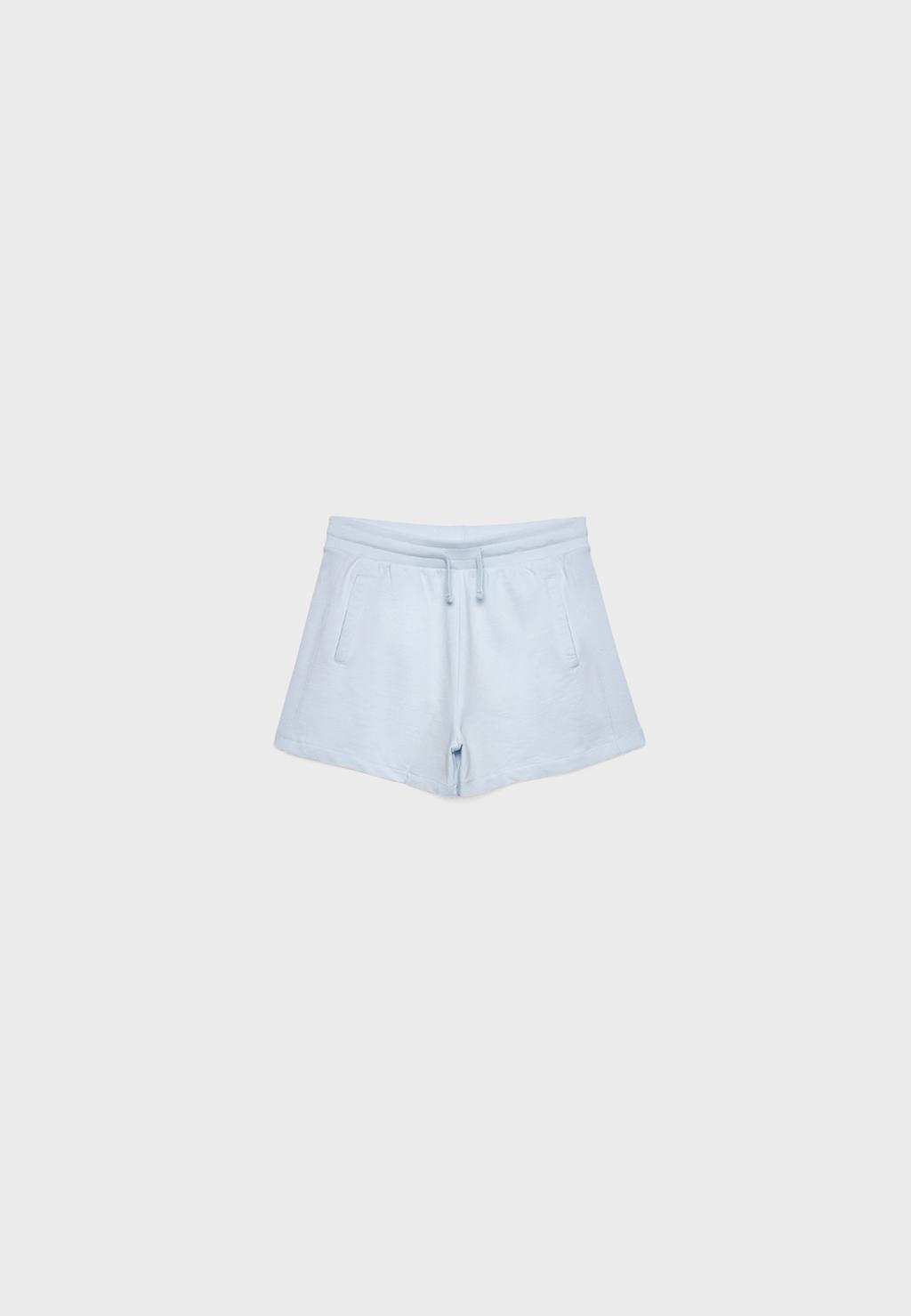 Shorts in felpa con coulisse
