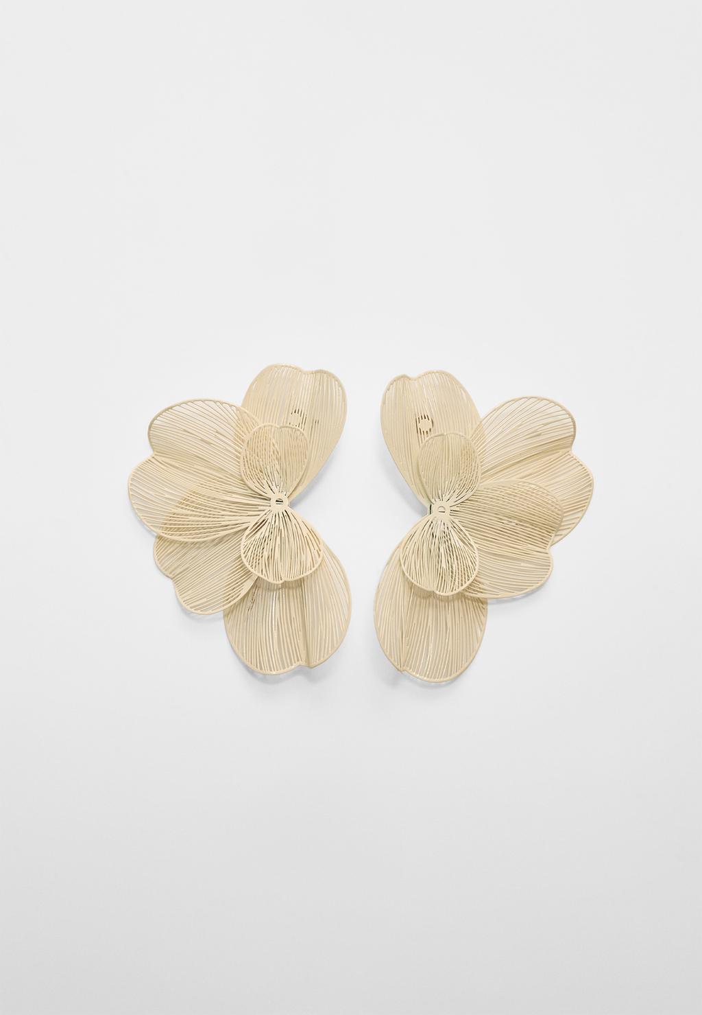 Maxi flower fan earrings