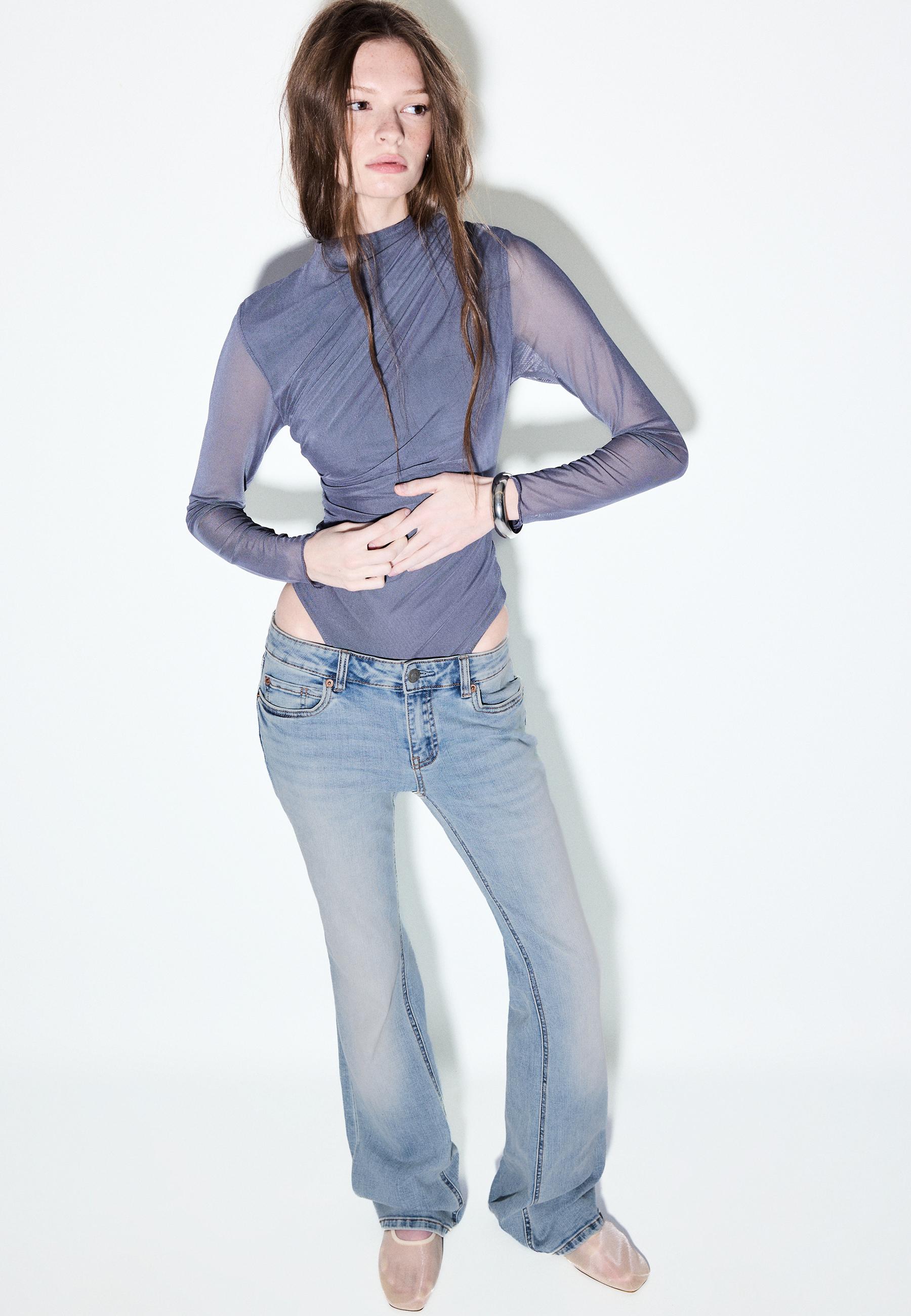 D67 dar kesim bootcut jean