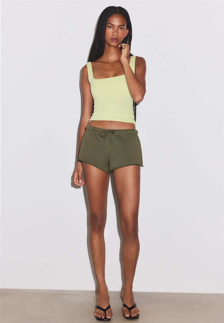 Stradivarius Mini Shorts I Sweatshirtstof 0-550 Xl