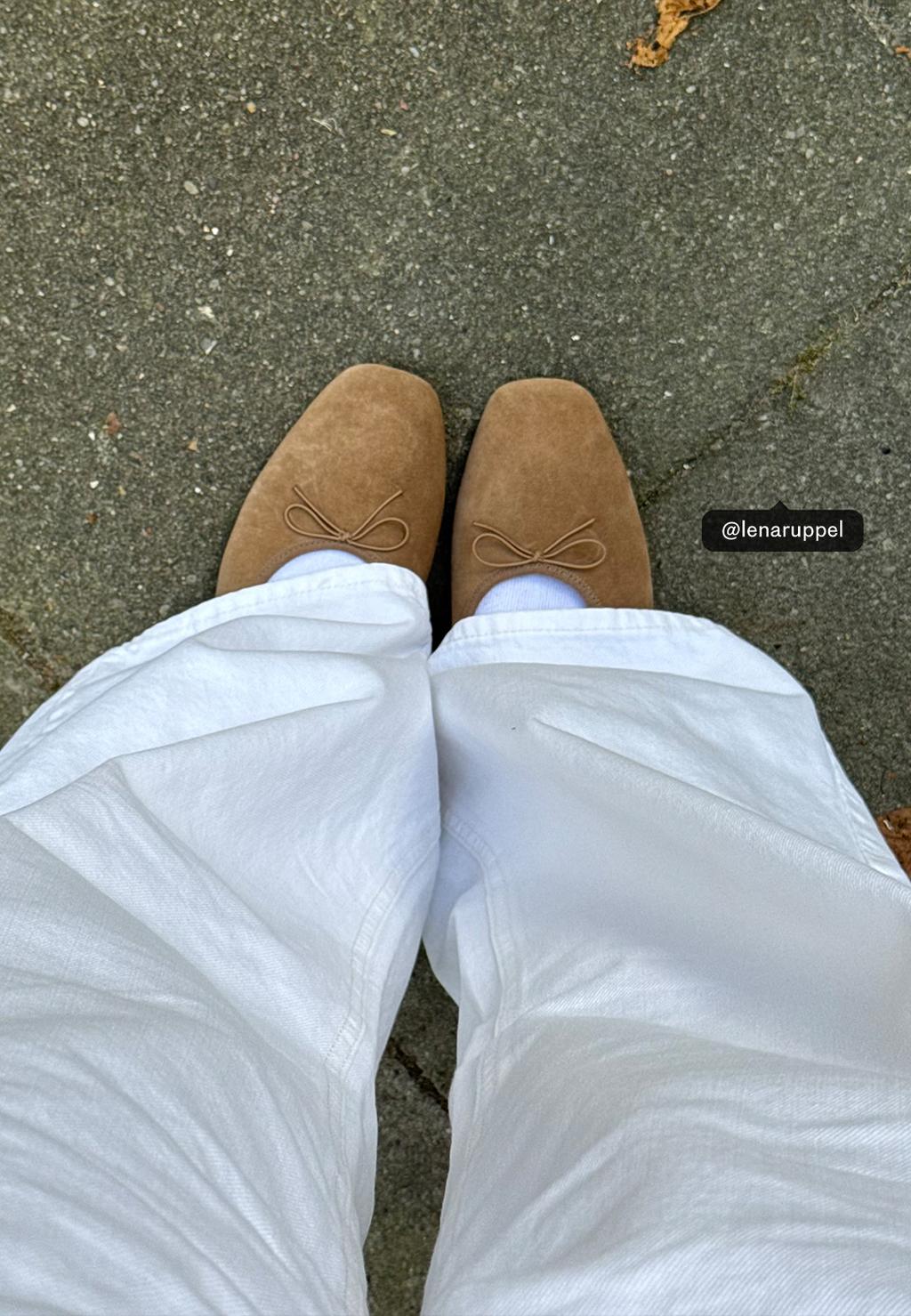 Bailarinas piel detalle lazo