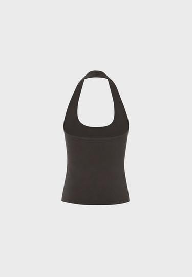 Halter neck top — Brown 6