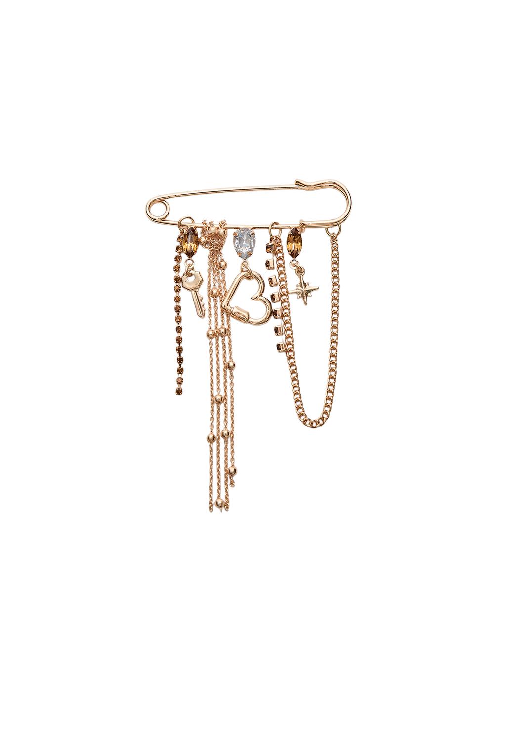 Broche cadena joyas charms
