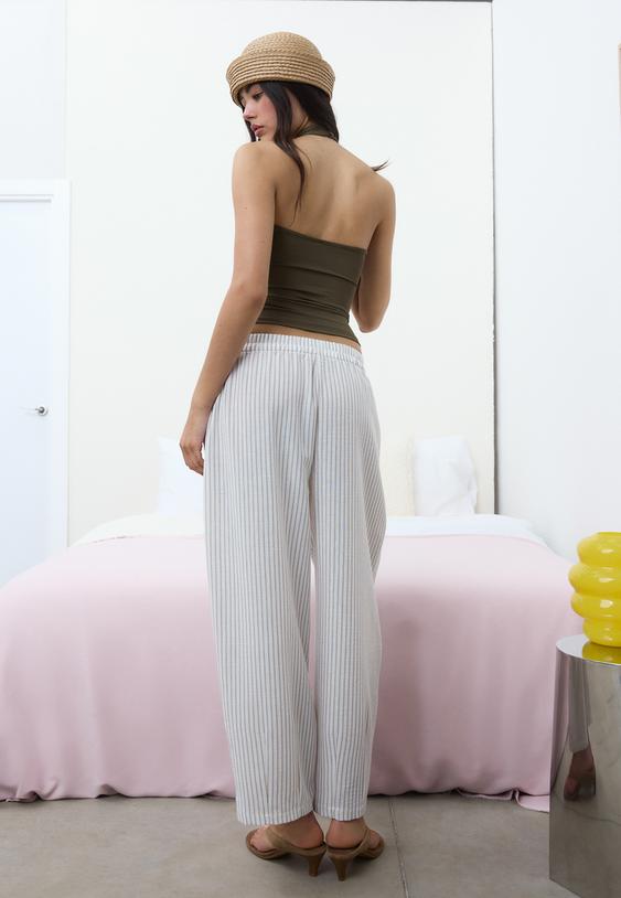 pantalon fluido barrel l01209641