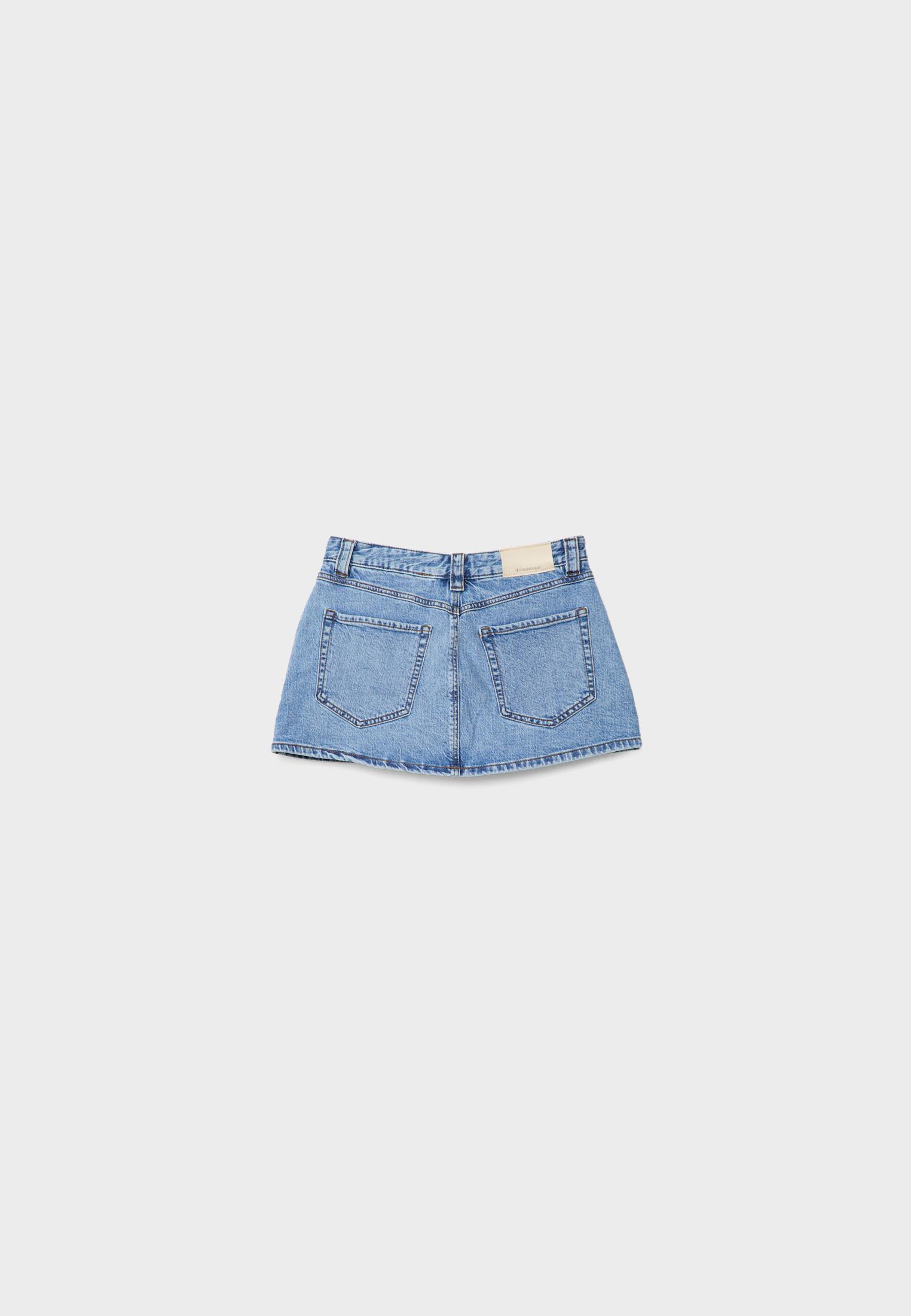 D62 denim şort etek - Görsel 14