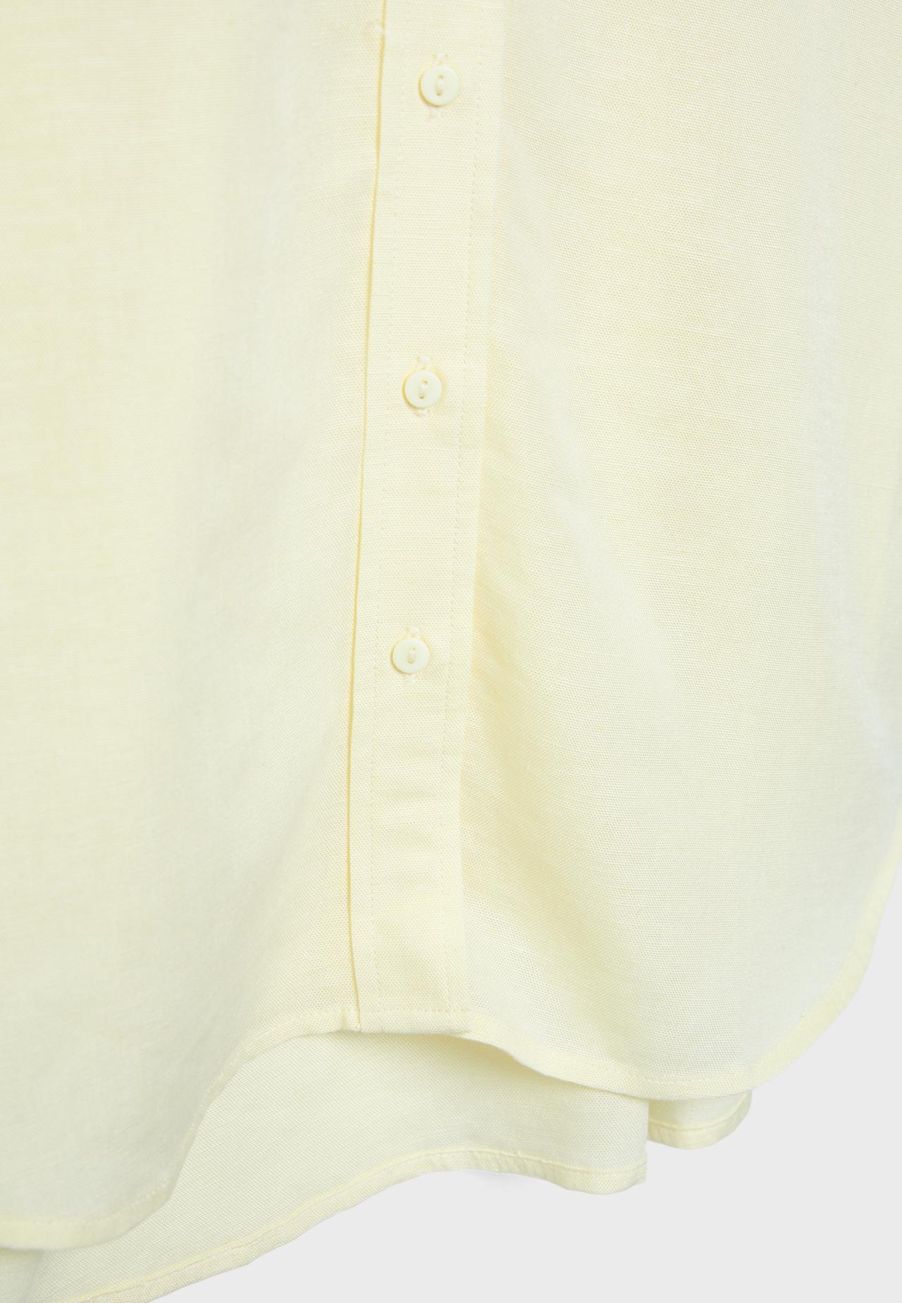 Linen-effect flowing shirt — Gold