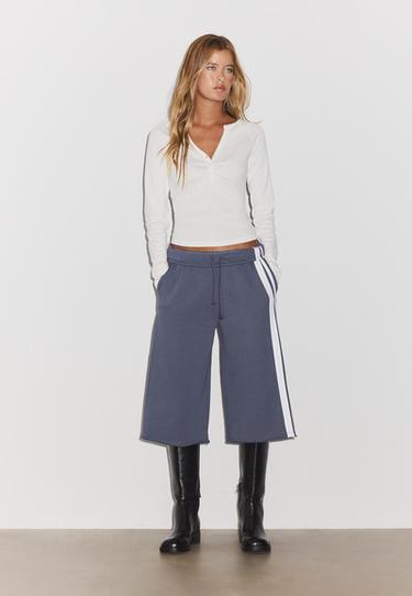 Long sleeve henley top — Ecru 2