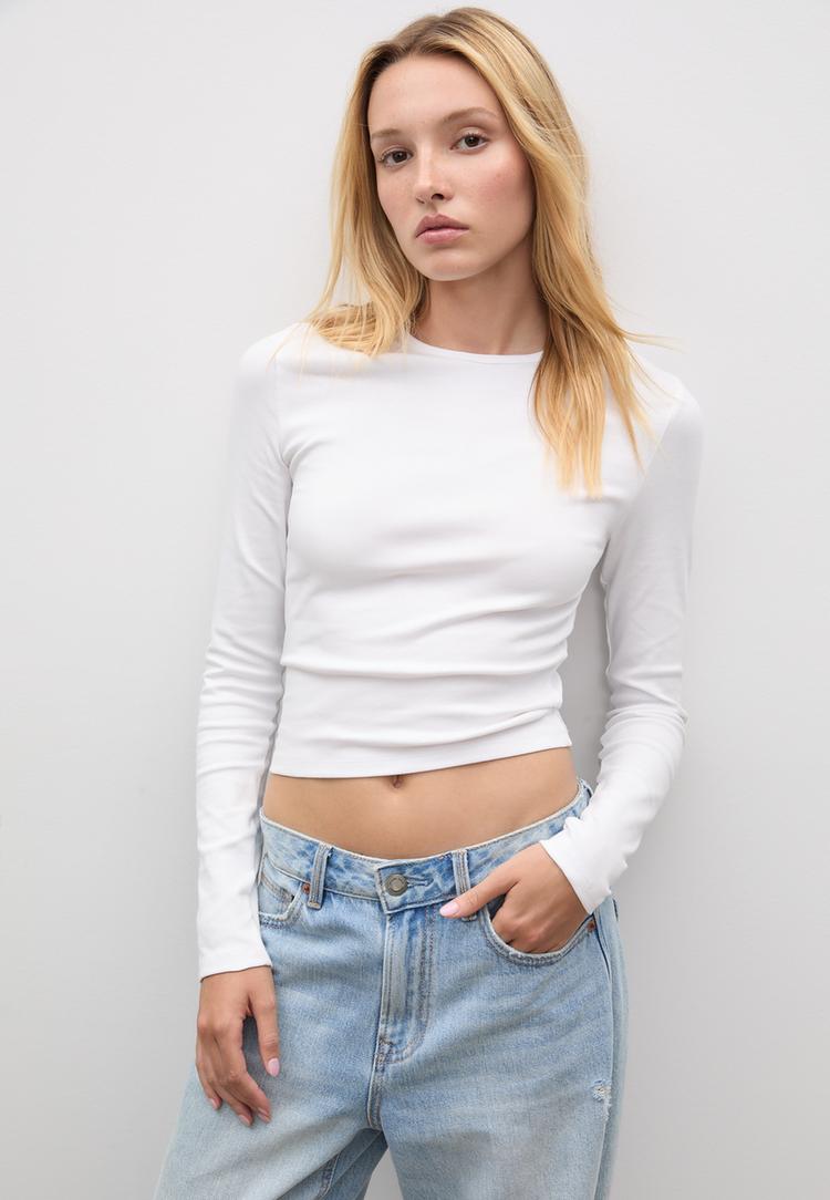 basic long sleeve cotton t shirt