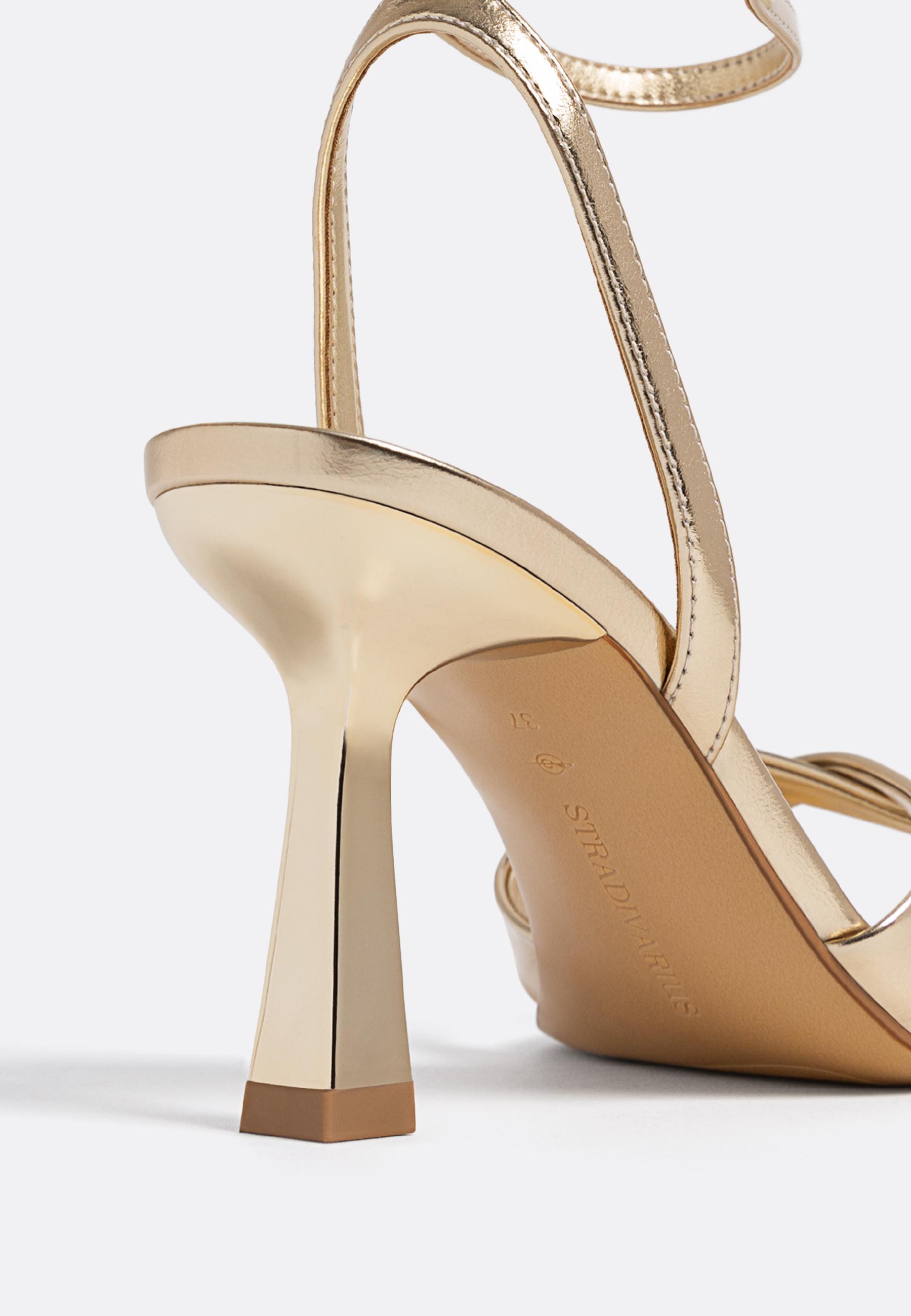 Stiletto heel sandals — GOLD